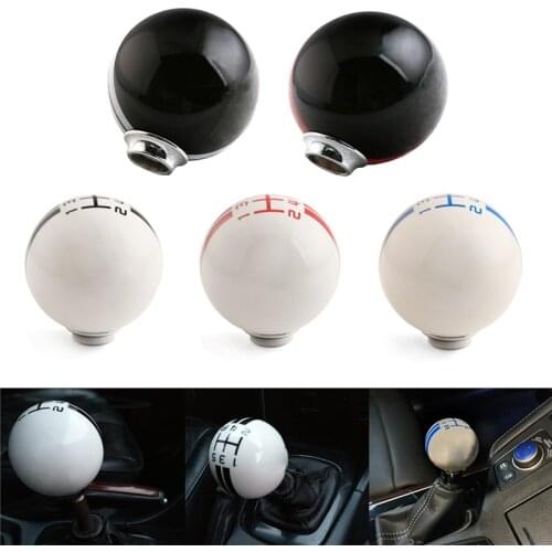 1 Set 5 Speed Cobra Logo Car Manual Handle Ball Shift Lever Knob Premium Resin Auto Decoration Accessories For Ford Mustang