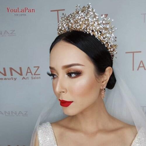 YouLaPan HP193-S Bridal Tiara for bride Wedding Hair Crown Girls Wedding Hair Accessories Wedding Hair Jewelry Bridal Crown