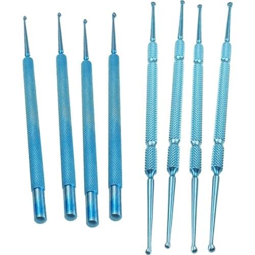 Chalazion Curette Titanium Single head ophthalmic Double-ended Micro autoclavable ophthalmic eye instrument Eyelid Tools