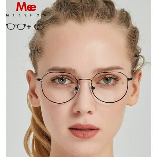 Trends titanium alloy myopia glass women mens glasses vintage oculos feminino de grau French prescription glasses 8907