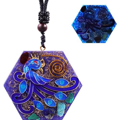 Phoenix Pendant Mythology Necklace Gifts For Women Phoenix Rising Bird Pendant Jewelry Meditation Yoga Orgone Necklace