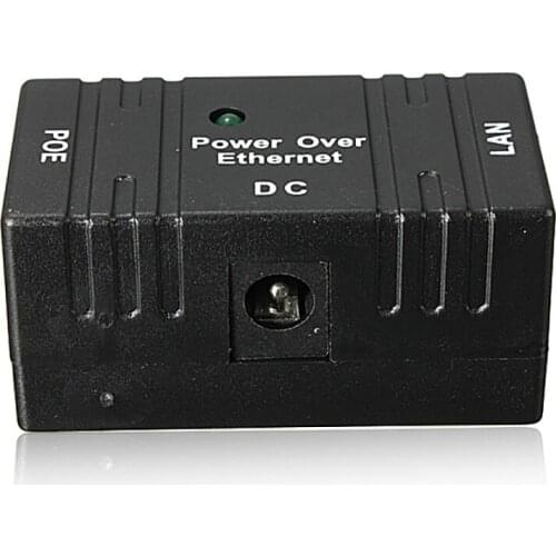 10/100 Mbp Passive POE DC Power Over Ethernet RJ-45 Injector Splitter Wall Mount Adapter for IP Camera LAN Network 1PC