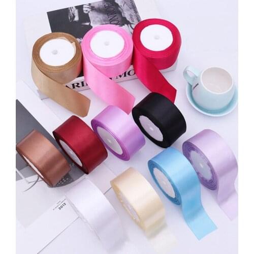 22Meters/Roll 40mm Satin Ribbons Wedding Christmas Halloween Decoration Birthday Party Gift Wrapping Ribbon DIY Crafts Fabric