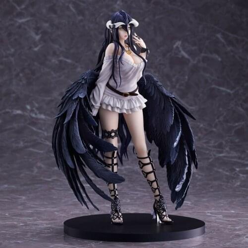 27cm Overlord Albedo So-Bin Anime Figure with Overlord III Albedo Action Figure ABS Collectible Model Decorations Doll Toys