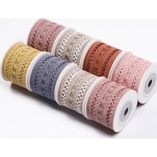 5 yards Fishnet Hollow Mesh Ribbon Diy Bow Headwear Materials Cake Gift Box Flowers Packaging Hat Sewing Decoration Accessories