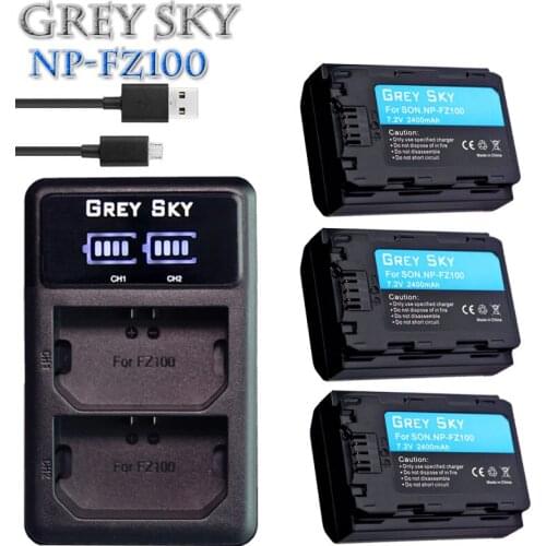Baterie NP-FZ100 NPFZ100 NP FZ100 NP FZ100 Battery for Sony NP-FZ100, BC-QZ1, Sony a9, a7R III, a7 III, ILCE-9