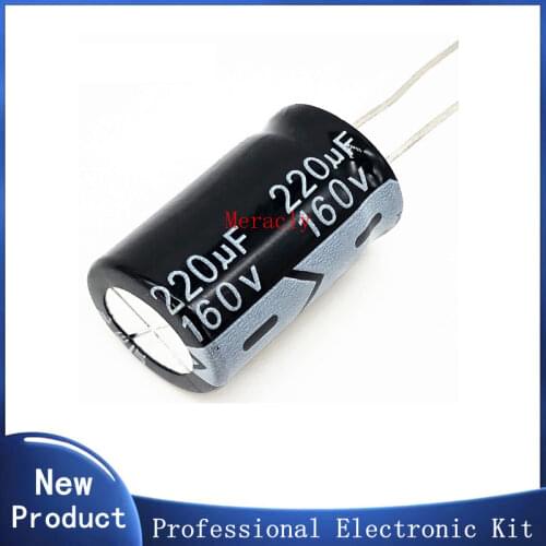 2pcs/lot T34 160v 220UF aluminum electrolytic capacitor size 16*26 220UF 20