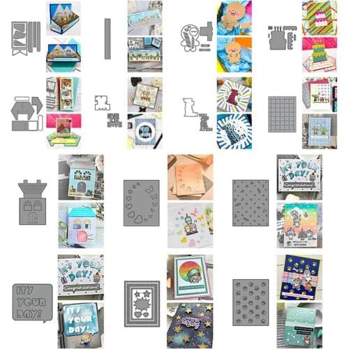 Butterflies With Love Celebrate Hearty Boarders Twist And Pop Shadow Box Cutting Die DIY Card Album Making Scrapbooking New 2021