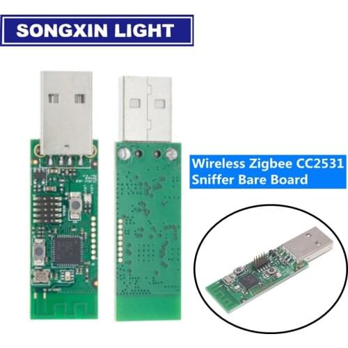 Wireless Zigbee CC2531 Sniffer Bare Board Packet Protocol Analyzer Module USB Interface Dongle Capture Packet Module