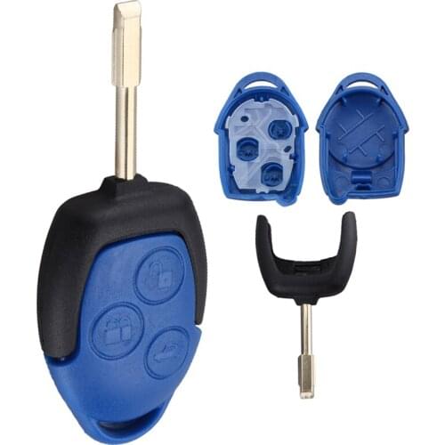 3 Buttons Car Key Fob Case Shell Replacement Remote Cover Car Key Accessories Parts Fit for Ford Transit 2005 - 2015
