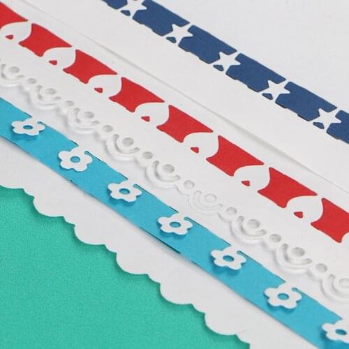 DUOFEN METAL CUTTING DIES lace insert borders stencil DIY Scrapbook Paper Album 2019 new