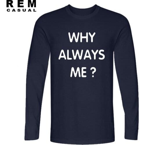 Manchester citys Mario balotelli why always me T shirt men Long sleeve Cotton soft tee T-shirt