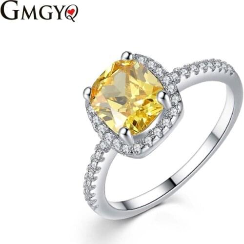 GMGYQ Tops Best Selling 2018 Products Simple Square Zircon Rings For Women Bohemian Fashion Jewelry Womens Accessories