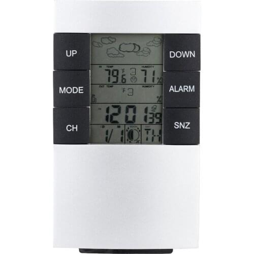TS-H146 Weather Station Alarm Clock Wireless Digital Thermometer Temperature And Humidity Measurement Hygrometer