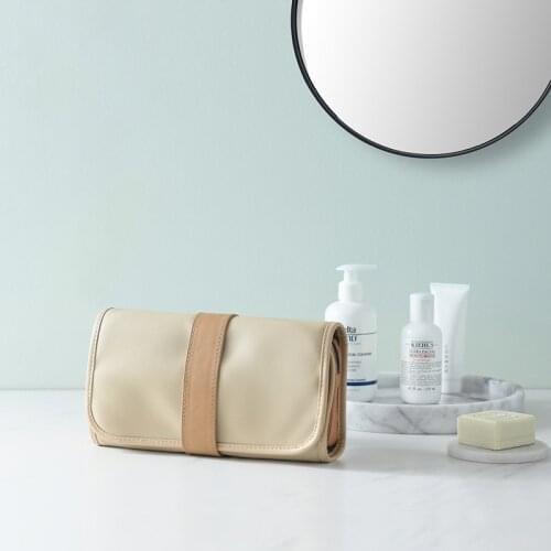 OL Fashion Cosmetic Bag Women Foldable PU Waterproof Makeup Bag Travel Organizer Toiletry Bag Neceser Mujer Trousse De Toilette