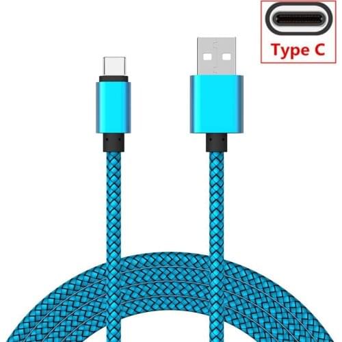 BLUE Type C USB phone Battery Charger for Samsung A7 2018 A50 S10 S8 S9 Original Fast Charging Cable for Honor 10 9 V20 Magic 2