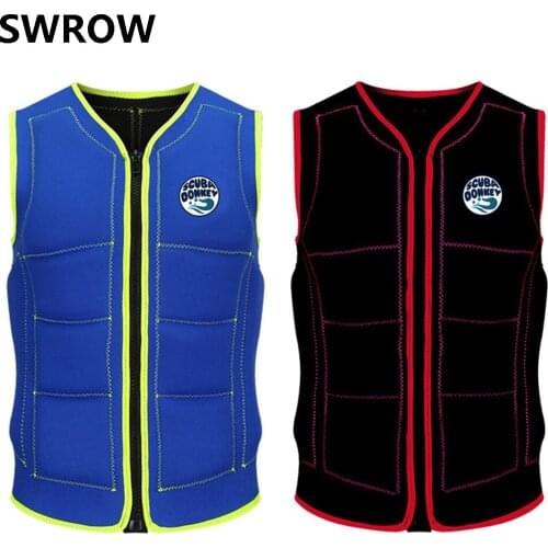 Adult life jacket vest fishing vest neoprene swimming life jacket motorboat surf sailing kayak rescue life jacket S-XXL