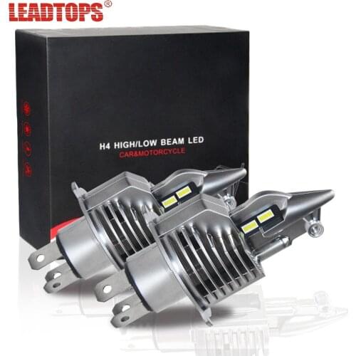 LEADTOPS LED H4 9003 HB2 LED headlight bulbs 12V 24V 60W diode lamps LED H4 for cars high beam dipped beam auto grade chips CJ