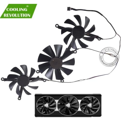 CF9015H12S CF1015H12S DC12V Graphics Fan for XFX Radeon RX 5700 XT THICC III Ultra RX57XT8TBD8