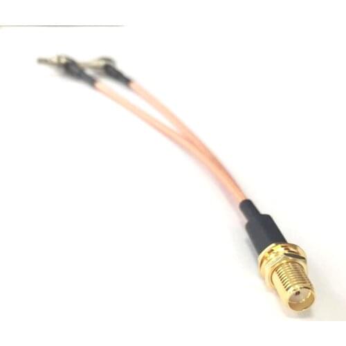 1PC SMA Female To 2X CRC9 male Splitter Combiner RG316 Coaxial Cable 15CM for huawei USB modem