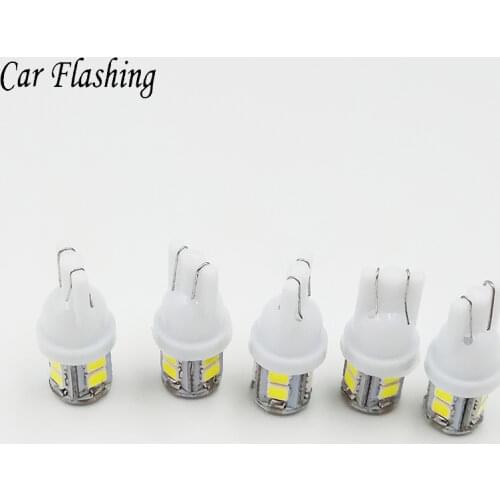50PCS Car Led DC 12v Lampada Light T10 1210 Super White 194 168 w5w Led Parking Bulb Auto Wedge Clearance Lamp Interior Bulb