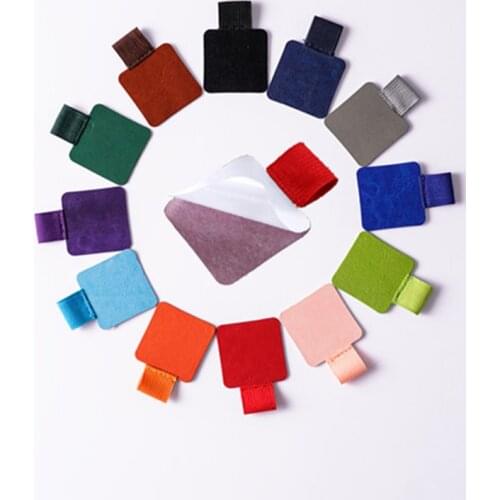 Notebook Accessories Self-adhesive Leather Pen Clip Creative Straps This Elastic Leather Pen Insert Fixed Pen Loops Pen Clips