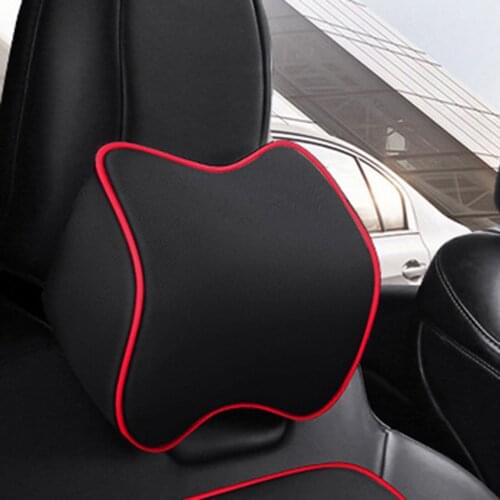 Car Seat Head Neck Rest Massage Auto Pillow Memory Cotton Neck Headrest Car Cover Vehicular Pillow Seat Headrest Accessorie