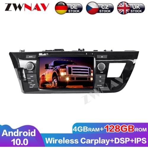 Excellent Performance Navigation Car Multimedia GPS Full Touch DSP Android 10 For Toyota Corolla 2014-2016 Auto Radio