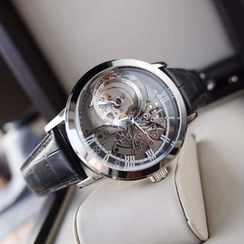 OBLVLO Fashion Analog Skeleton Watches Rose Gold Automatic Watches Casual Watches With Sapphire Crystal Relogio Masculino VM 1