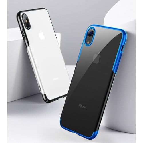 For iPhone 11 MAX Pro Cases TPU Bumper Transparent Back Cover protective Case Anti-fall iPhone X XS Max XR 7 8 6 6s Plus