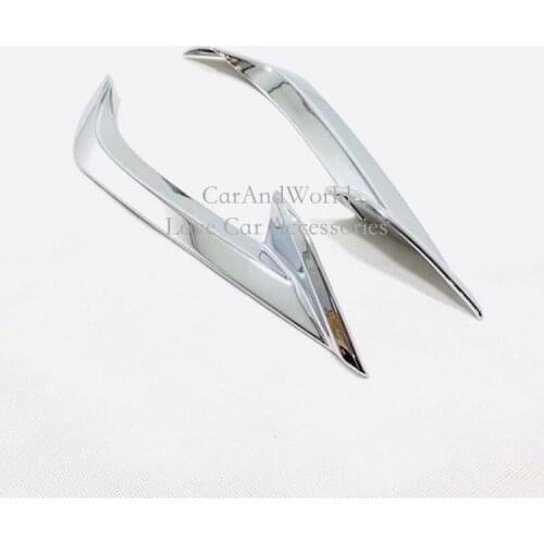 For Toyota Avalon XX50 2019 Rear Fog Light Cover Tail Lights Frame Panel Molding Strip Trims ABS Chrome Car-Styling Accessories