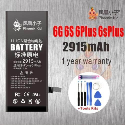 Phoenix Kid Original Suitable For iPhone 6 6P 6S PLUS 7 PLUS Mobile Phone Battery Replacement,True Standard Capacity