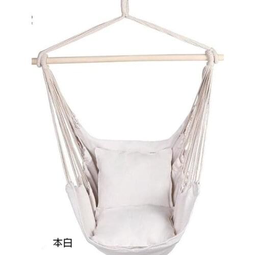 Nordic Style Hammock Outdoor Indoor Garden Dormitory Bedroom Hanging Chair For Child Adult Swinging Single Safety Chair