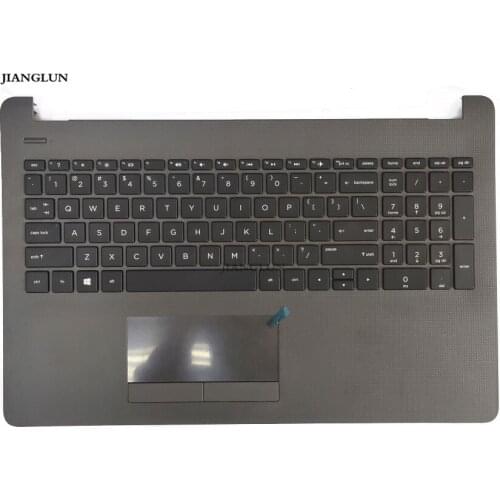 JIANGLUN Laptop Palmrest Top Case with Keyboard Touchpad For HP 15-BS 250 G6 255 G6 929906-001