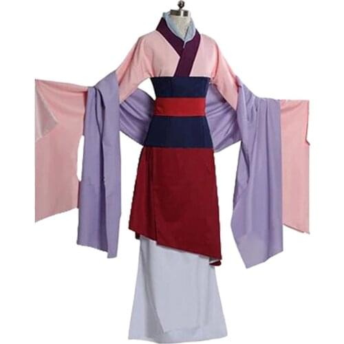 2020 Movie Hua Mulan Hanfu Princess Dress Outfit Halloween Party Hanfu Set Cosplay Costume Mulan Dress Hanfu clothes women dress