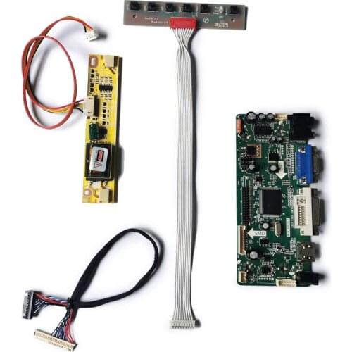 M.NT68676 monitor controller board DIY kit LVDS VGA DVI 1024*768 30 Pin Fit LQ150X1LAP5/N150X7/TX38D88VC1GAA/B matrix 2CCFL