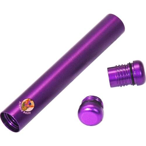 Metal 110MM Cigarette Tobacco Doob Tube Storage Container Stash Jar Aircraft Aluminum Metal Cigarette Rolling Cone Paper Holder