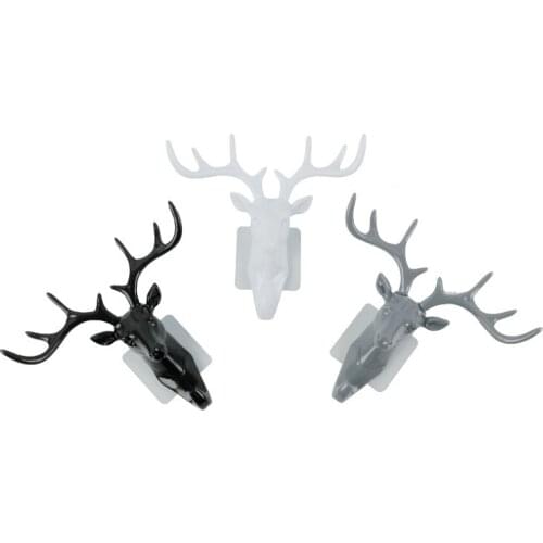 Cartoon animal hook self-adhesive Wall Mounted Hanger for Bag Clothes Hat Scarf Key storage racks home decoration accessories