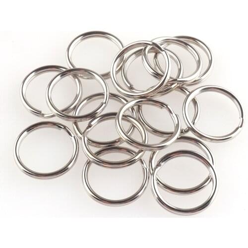 Jump Ring 20pcs 15mm Silver Key Chain Iron Key Ring Replacement DIY accessories Jewelry Purse Handbag Bag Making Hardware