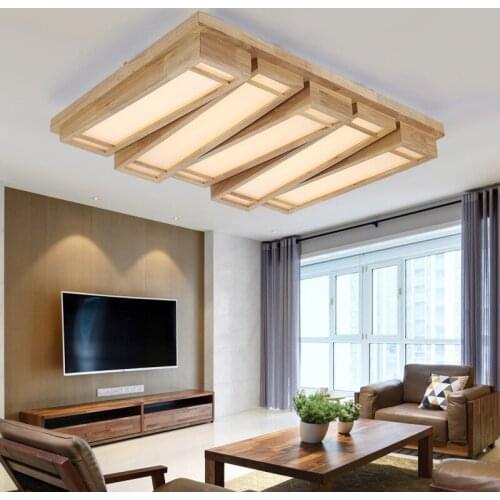 Nordic log simple ceiling lights creative living room lamp artistic keys wooden bedroom light modern warm personality restaurant