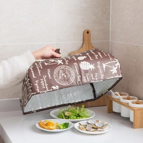 Foldable Food Covers Keep Warm Hot Aluminum Foil Cover Dishes Insulation Utilidades Kitchen Table Accessories Cover