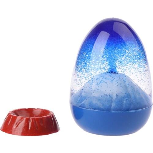 Creative Imitation Volcanic Eruption Beautiful Floating Sand Oil Spilled Drop Ornaments Kids Toy Hourglass Timer Birthday Gifts