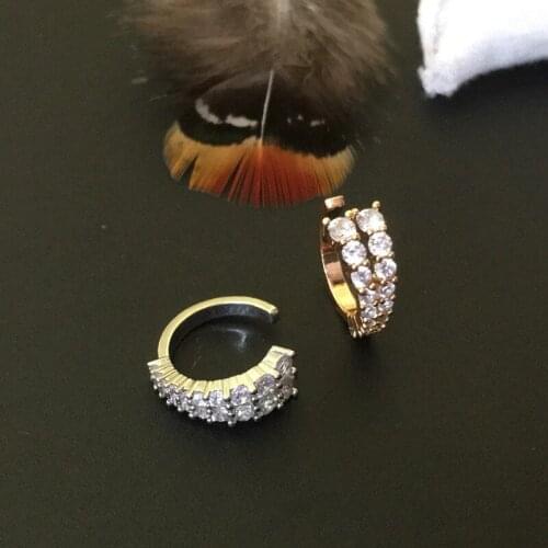 The Latest Popular Summer U-Shaped Double Layer Ladies Earrings Metal Geometric Ear Bone Clip Fashion Jewelry Sweet and Romantic