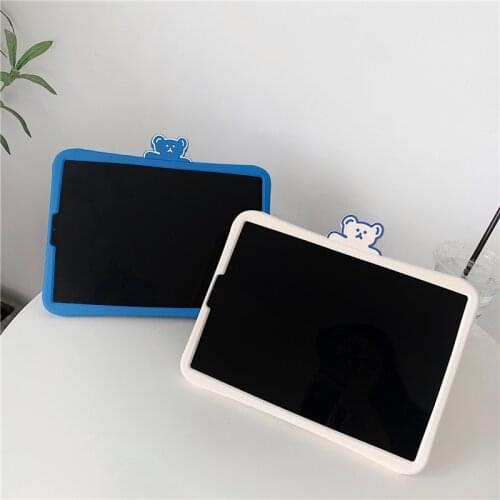 2021 Soft Silicone Case for 2020 IPad 10.2 8th 2018 2017 9.7 Mini 5 2021 Pro 11 10.5 Air 3 4 Protcetive Back Cover with Holder