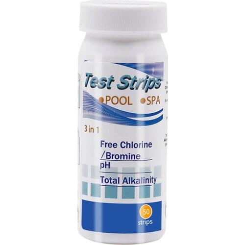 3 In1 Acid Water Hardness Swimming Pool Spa Chlorine Test Strip, Multi-function Alkalinity PH Cyanuric Bromine Test Paper Strip