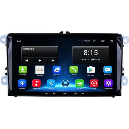 9" GPS Android 10.0 radio player 2 din Car DVD Audio Stereo multimedia for golf 5 6 1024*600 touran passat polo