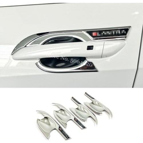 ABS Chrome For Hyundai Elantra CN7 Accessories 2020 2021 Car Door protector handle Bowl Decoration Cover Trim Sticker Styling