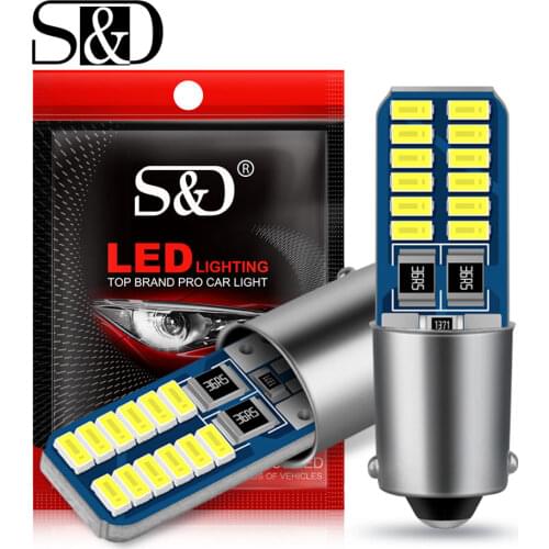 2pcs Canbus BA9S LED H6W T4W Car light bulb T2W T3W H5W Car Reverse Lights Parking License Plate Light Auto 12V White Pink Blue