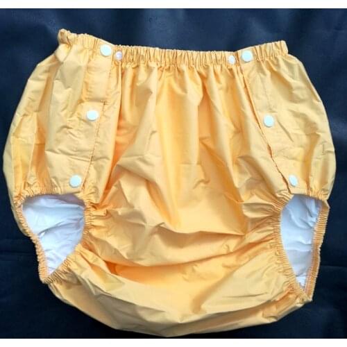 Free Shipping FUUBUU2204-YELLOW-L part Safety trousers/ Physiological pants/Adult Diaper/incontinence pants /Pocket diapers