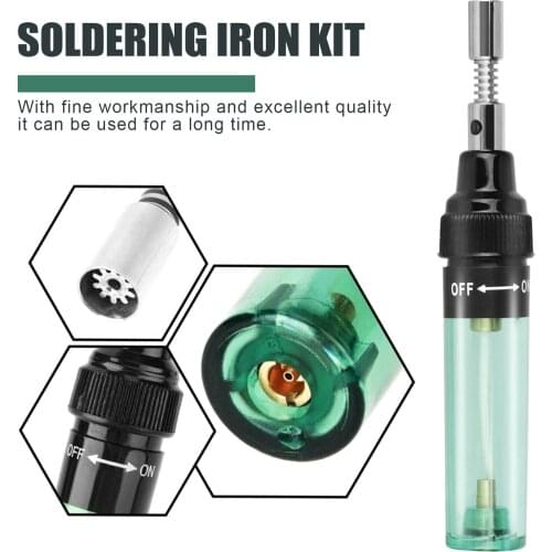 Cordless Refillable Gases Soldering Iron Pen Kit Portable Gases Soldering Iron Welding Tool Set for Vehicle Repairing